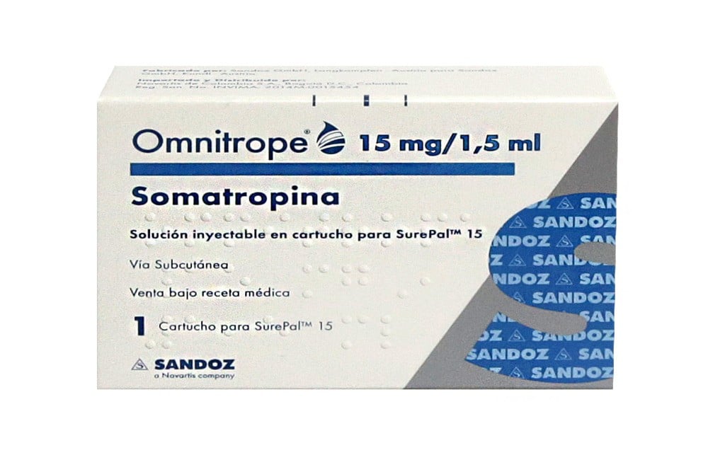 Omnitrope Somatropina 15Mg/1,5Ml Solución Inyectable Und