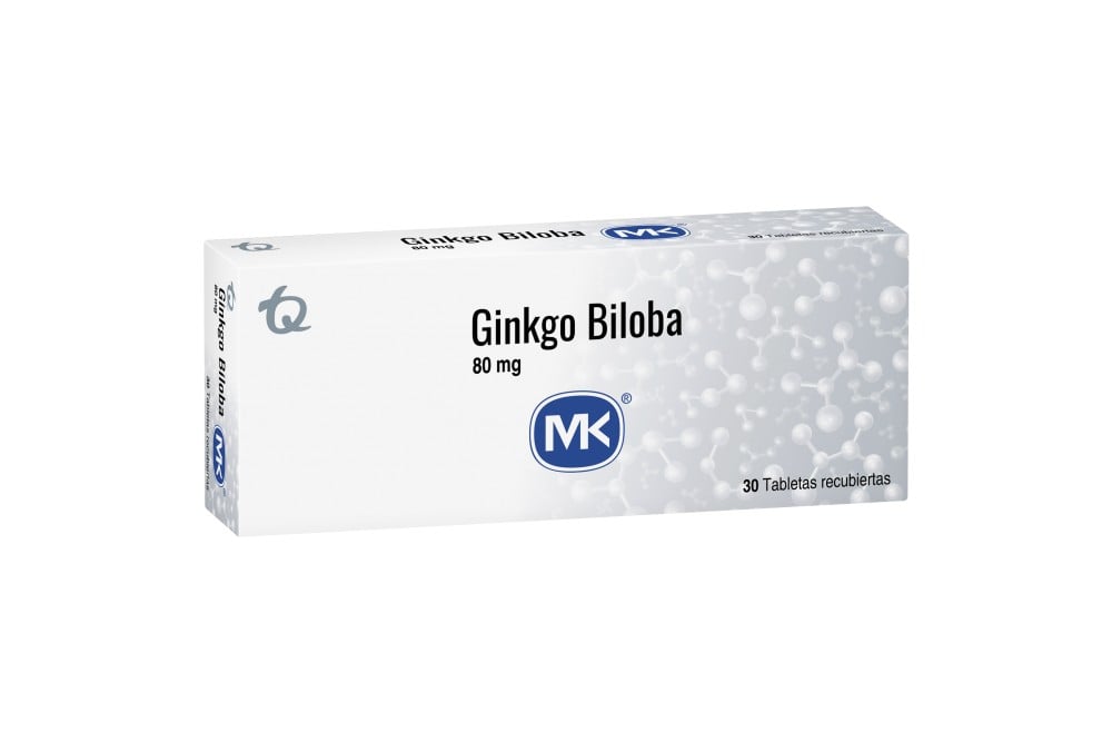 Ginkgo Biloba Mk 80 Mg 30 Tabletas Recubiertas