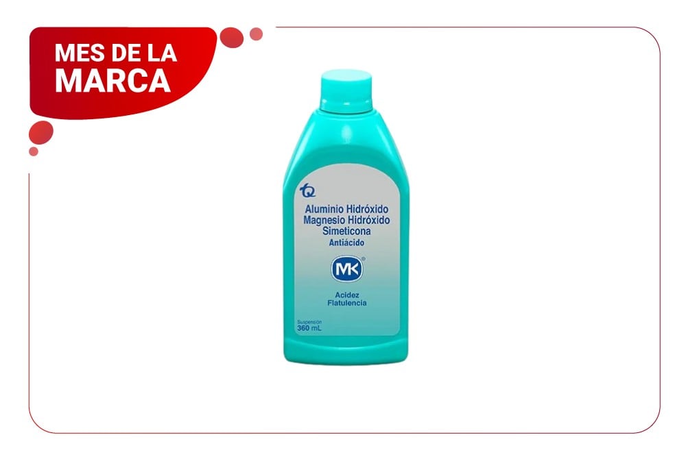 Antiácido Mk Suspensión Frasco Con 360 Ml