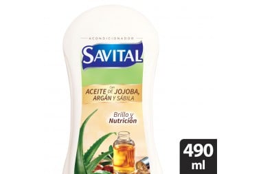 Acondicionador Savital Brillo Y Nutrición 490 Ml
