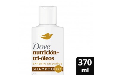 Shampoo Dove Nutrición + Tri-óleos Experto En Daños 370 Ml