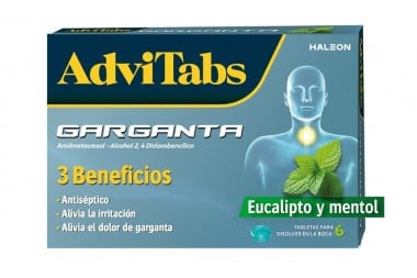 AdviTabs Garganta sabor...