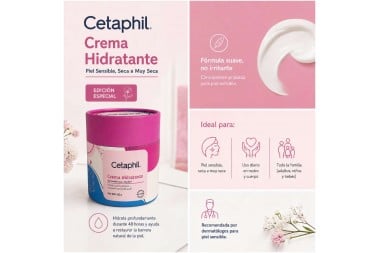 Crema Hidratante Cetaphil Edición Madres 453 G