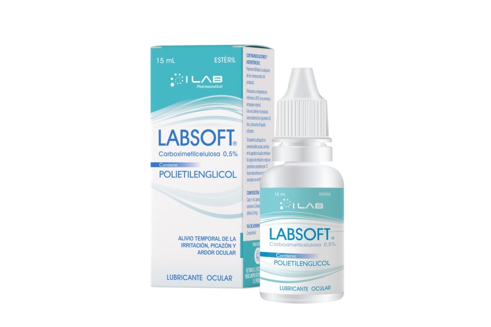 Lubricante Visual Labsoft 0,5 % Con 15 Ml