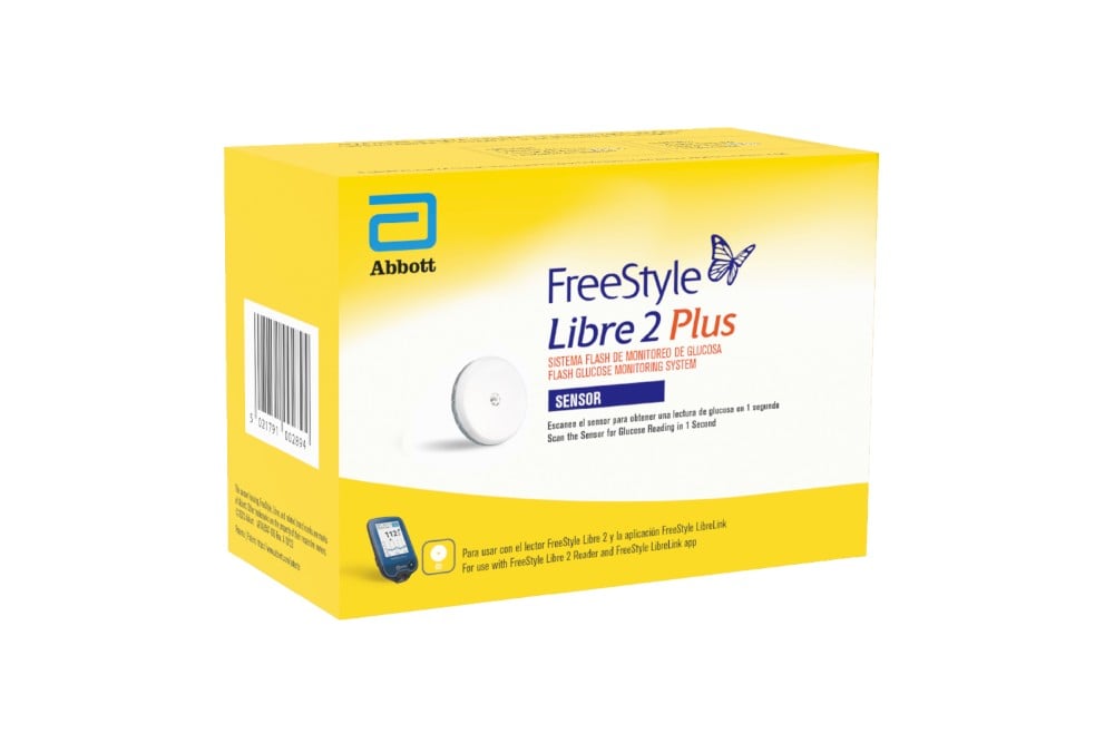 Sensor Freestyle Libre Plus 2 Sistema Flash Monitoreo de Glucosa Und