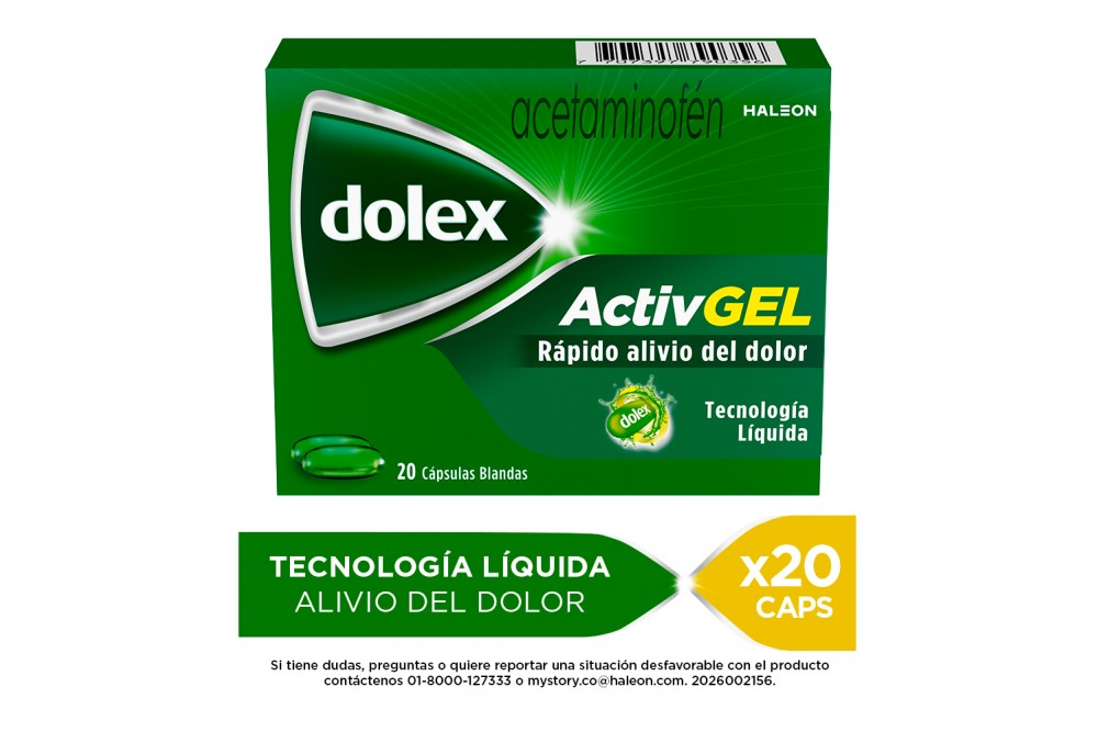 Dolex Activgel Caja Con 20 Cápsulas Líquidas