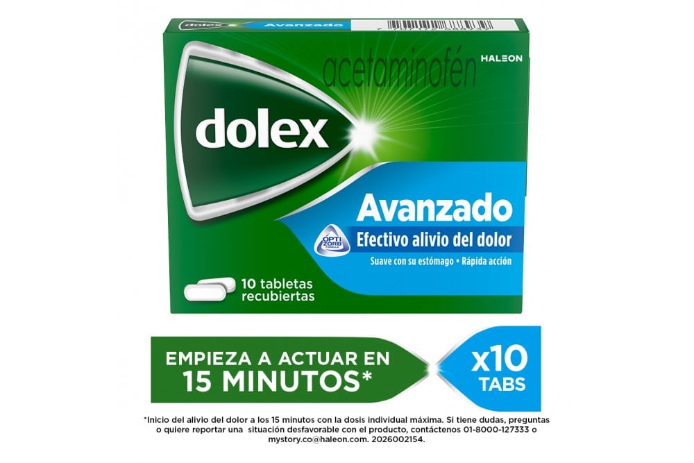 Dolex Avanzado Caja Con 10 Tabletas Recubiertas