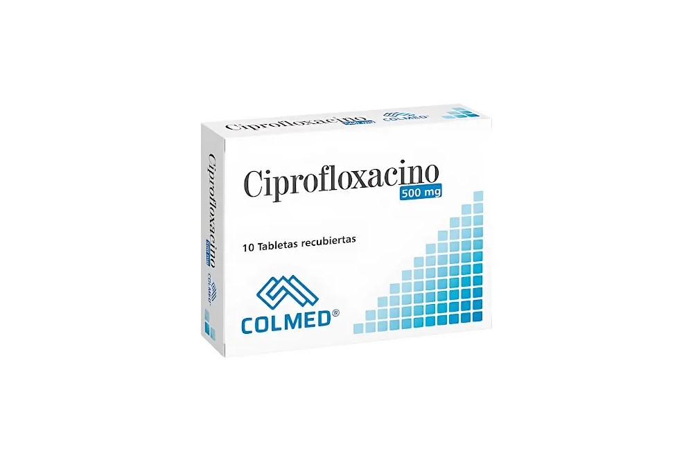 Ciprofloxacino Colmed 500 Mg 10 Tabletas Recubiertas