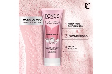 Limpiador Facial Ponds Bright Miracle 100 G