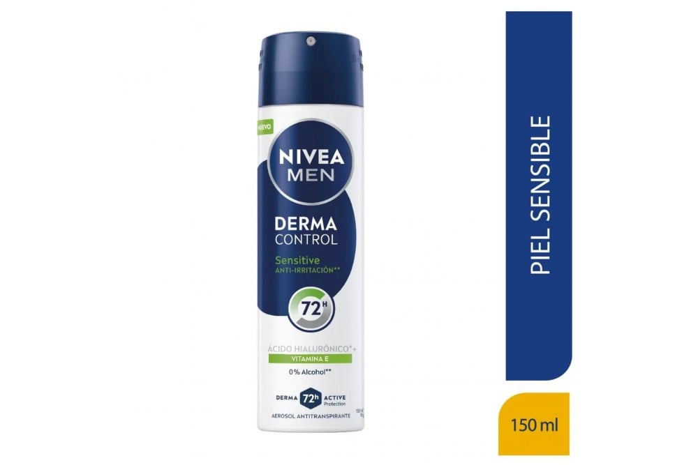 Desodorante Nivea Men Derma Sensitive en Aerosol 150 Ml