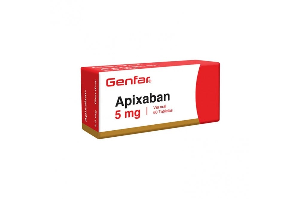 Apixaban Genfar 5 Mg 60 Tabletas