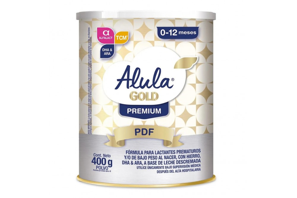 Formula Infantil Alula Gold PDF Prematuro Etapa 0-12 m 400 G