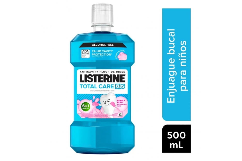 Enjuague Bucal Listerine Kids Bubble 500 Ml