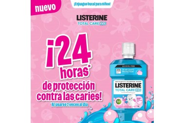 Enjuague Bucal Listerine Kids Bubble 500 Ml