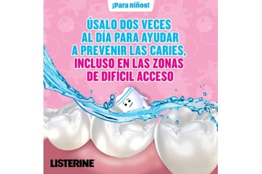 Enjuague Bucal Listerine Kids Bubble 500 Ml
