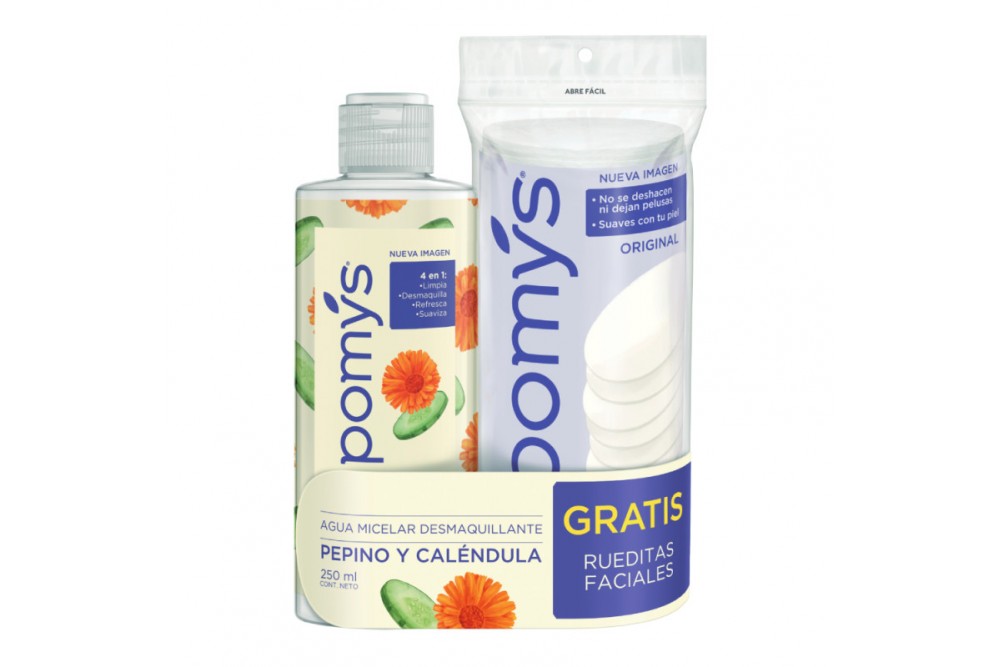 Oferta Agua micelar desmaquillante pepino y caléndula 250ml Gratis Rueditas Faciales