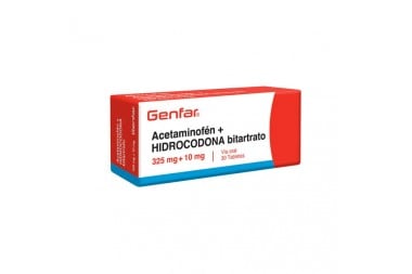 Acetaminofen + Hidrocodona...