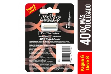 Oferta Condon Today Real Sensation Pague 6 Lleve 8