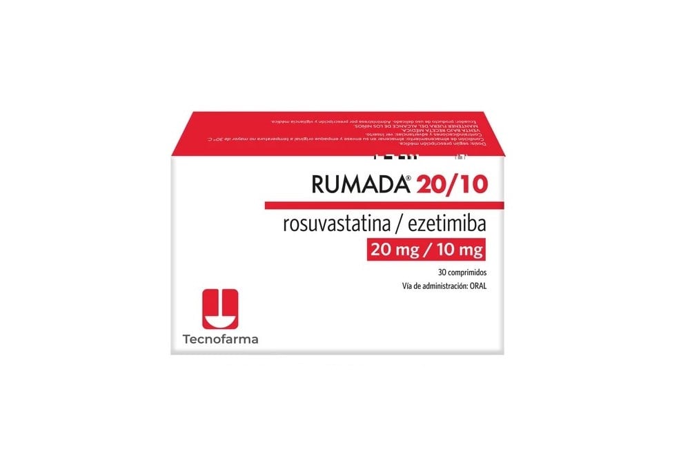 Rumada Rosuvastatina 20Mg Ezetimibax 10Mg 30 Comprimidos