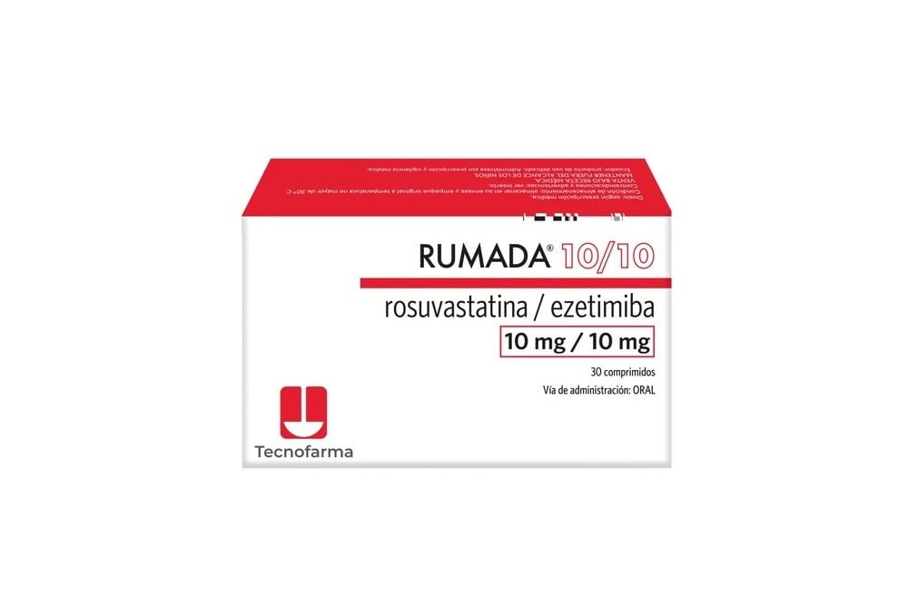 Rumada Rosuvastatina 10Mg Ezetimiba 10 Mg 30 Comprimidos