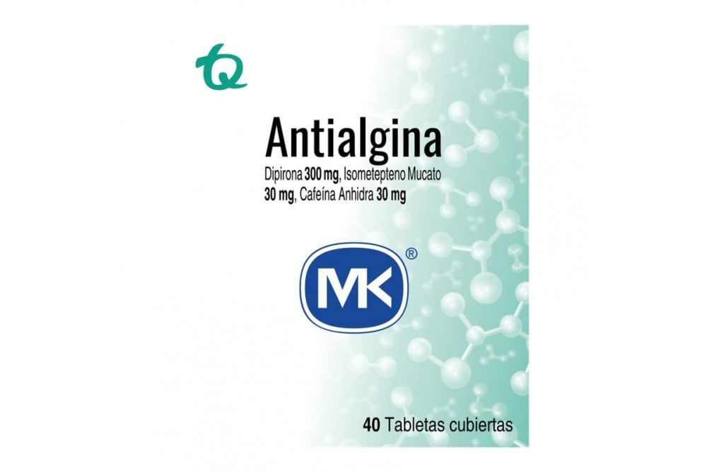 Antialgina Mk 40 tabletas Recubiertas