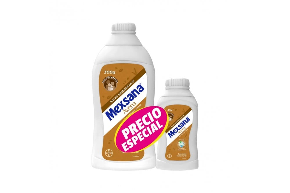 Oferta Talco Mexsana en Polvo Avena 300 G + 85 G