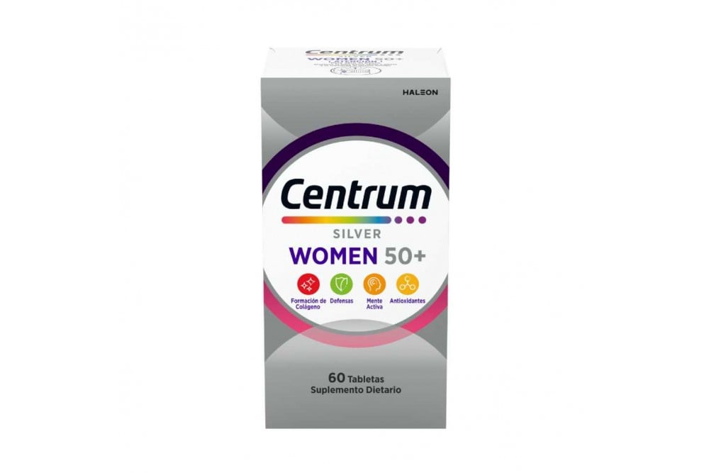 Centrum Silver Women + 50 Años 60 Tabletas