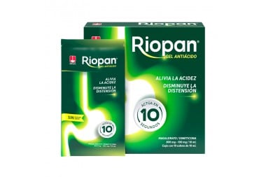 Riopan En Gel 80 / 10 Mg / 1 Ml Caja Con 10 Sobres De 10 Ml