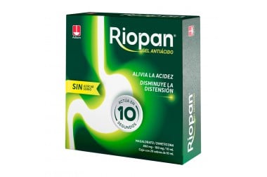 Riopan Gel 10 / 80 Mg Caja Con 20 Sobres Con 10 Ml C/U