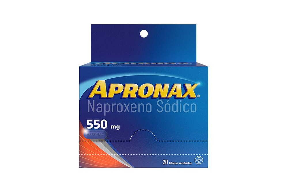 Apronax 550 Mg 20 Tabletas Recubiertas