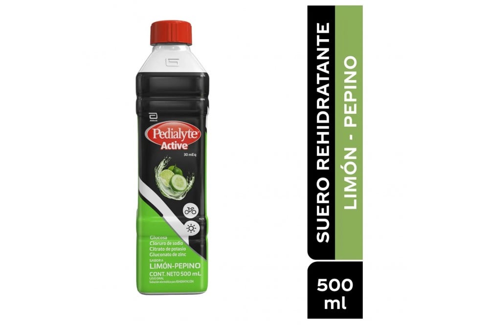 Pedialyte 30 Sabor Limón Pepino 500 Ml
