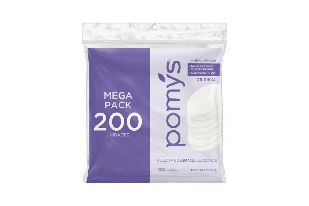 Rueditas Desmaquilladoras Pomys 200 Unds