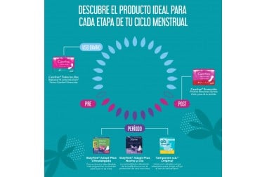 Protectores Carefree todos los días 15 Unds