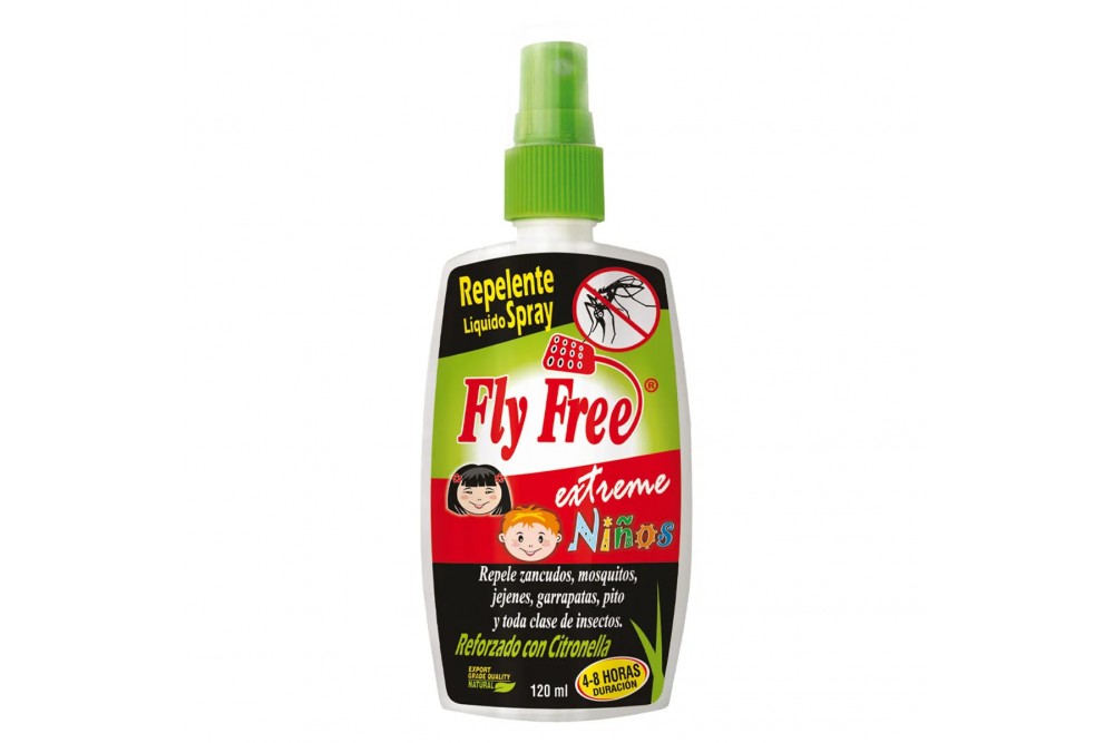 Repelente Fly Free Extreme Niños en Spray 120 Ml
