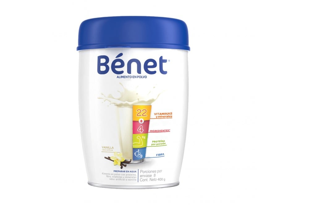 Bebida En Polvo Benet Vainilla 400 G
