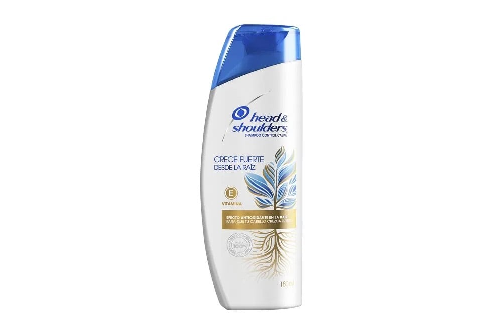 Shampoo Head & Shoulders Crece Fuerte Desde La Raíz 180 Ml