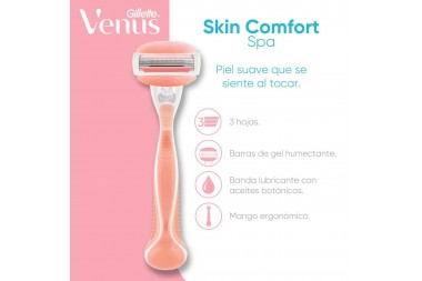 Maquina De Afeitar Gillette Venus Skin Confort Spa Und