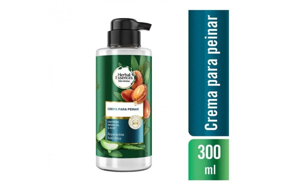 Crema Para Peinar Herbal Essences Caite De Argán Aloe 300 Ml