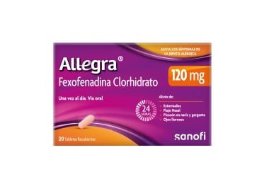 Allegra 120 Mg 20 Tabletas...