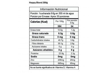 Mezcla A Base De Fos Happy Sapiens Blend Sabor Limón Manzana 300 G