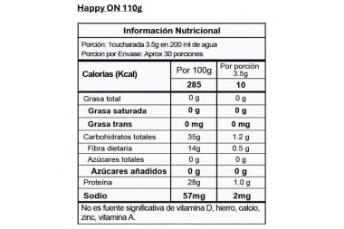 Mezcla a Base de Te Matcha Happy Sapiens On Sabor Vainilla 110 G