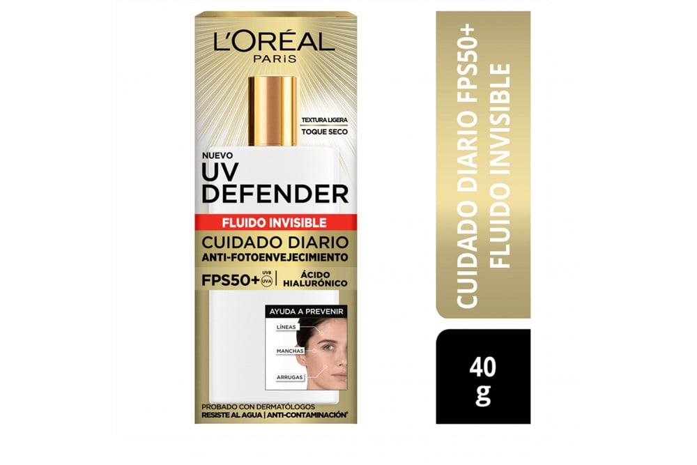 Protector Solar Loreal Paris Fluido Invisible  Fps50 40G