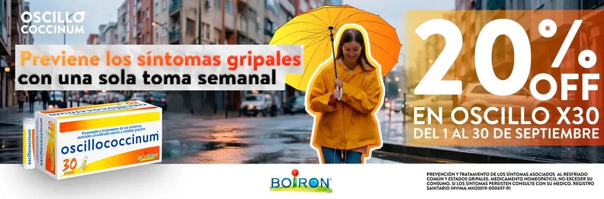 BOIRON OSCILLOCOCINUM 07 al 31 SEP